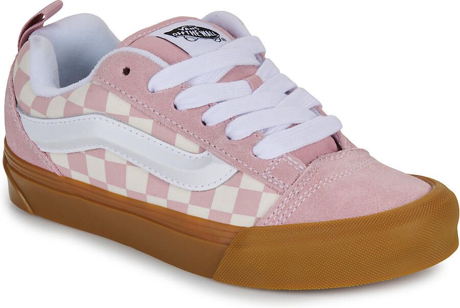 Vans Lage Sneakers Knu Skool Gum Check Misty Mauve