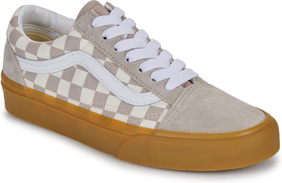 Vans Lage Sneakers Old Skool Gum check Mushroom