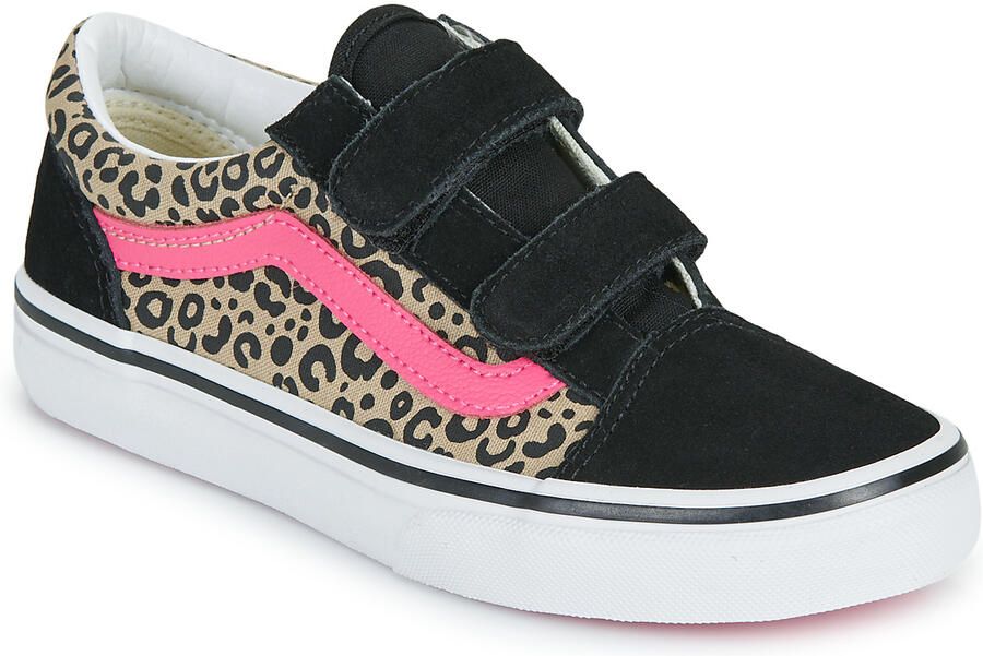 Vans Old Skool leren sneakers camel zwart - Foto 3
