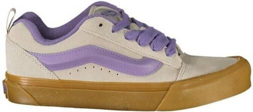 Vans Beige en Lila Canvas en Leren Sneaker Unisex - Foto 3