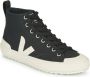Veja Nova hoge sneakers in zwart biologisch katoen Black - Thumbnail 3