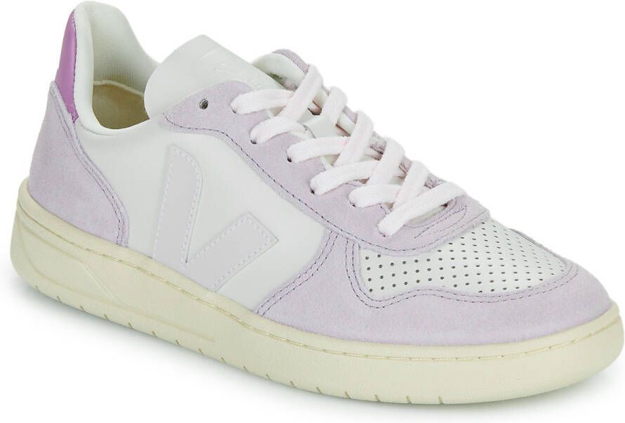 Veja Paarse Sneakers met Leren Inzetstukken Purple Dames - Foto 7