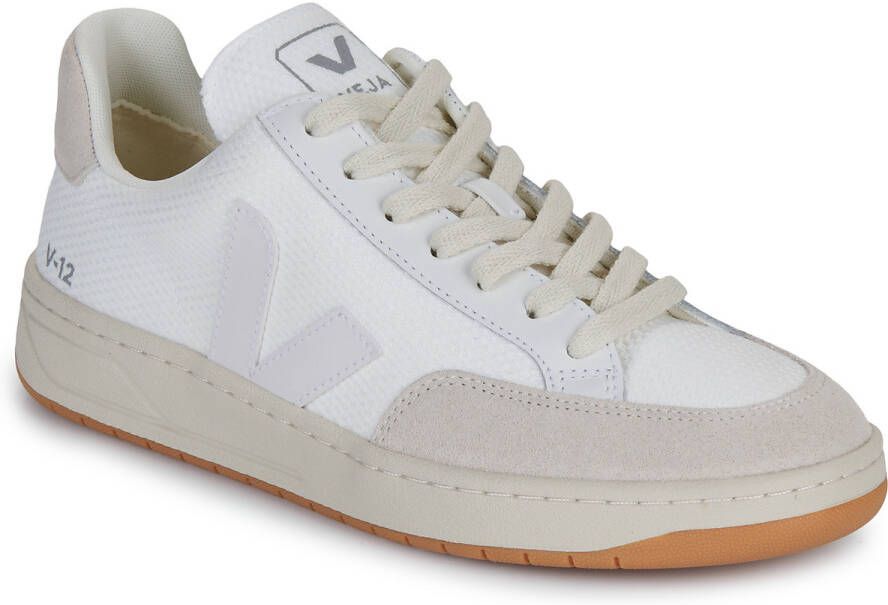 Veja V-12 White Stijlvolle en Comfortabele Sneakers Beige Dames