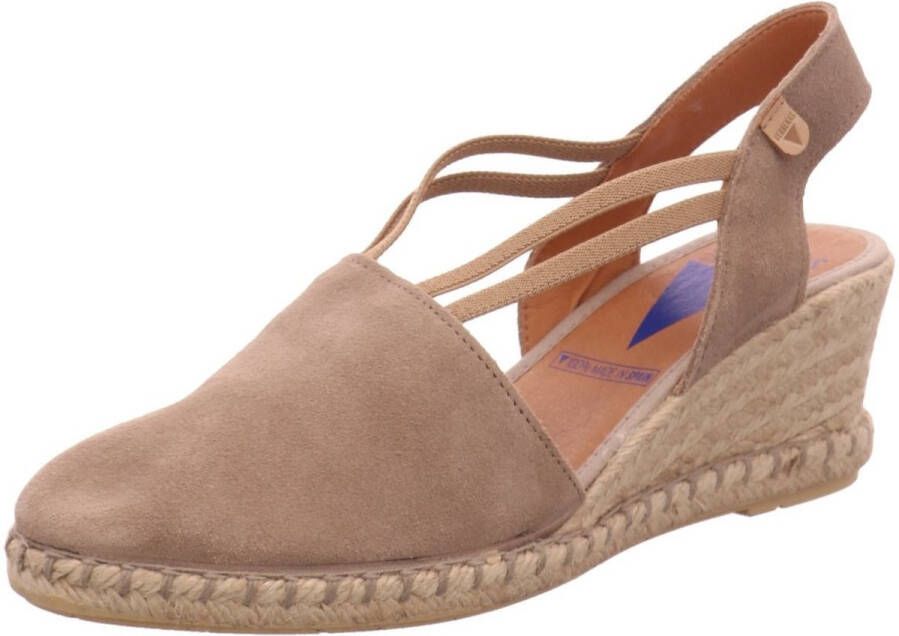 VERBENAS Sandaaltjes Maika Mahon zomerschoen sandaal keilhak met jute bekleding