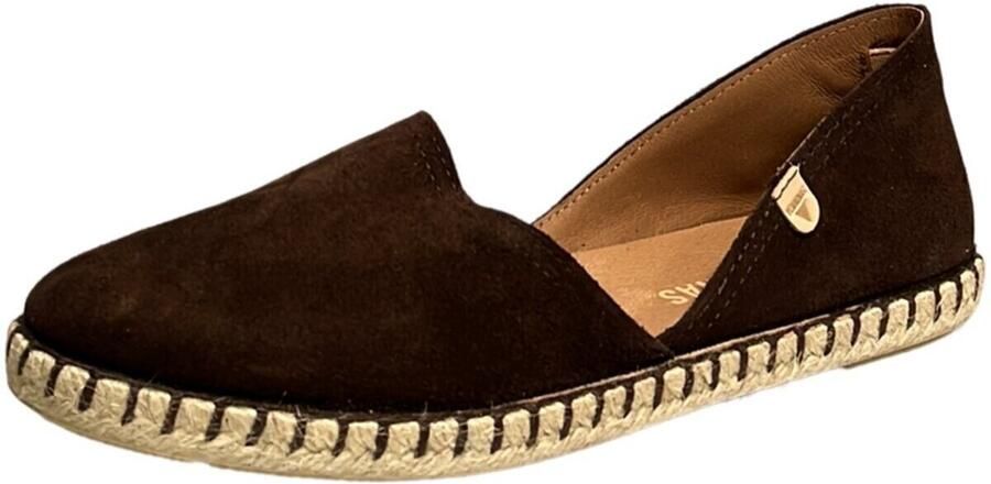 Verbenas Carmen suède espadrilles donkerbruin - Foto 14