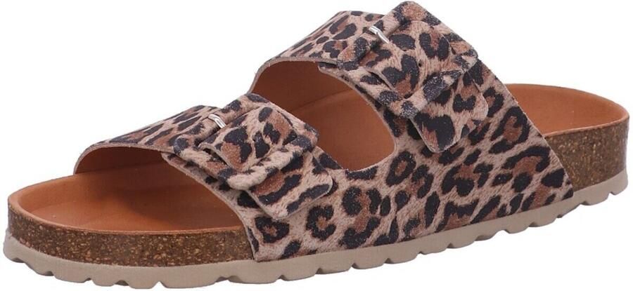 VERBENAS Slippers Randell Leopardo zomerschoen slippers pantoffel met zachte binnenzool