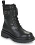 Versace Jeans Couture Zwarte enkellaarzen voor vrouwen Black Dames - Thumbnail 3