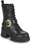 Versace Jeans Couture Zwarte Enkellaarzen voor Vrouwen Black Dames - Thumbnail 2