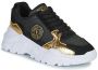 Versace Jeans Couture Shoes Fondo Speedtrack Dis. 2 Leather+Suede+Laminated Crackle Grijs Dames - Thumbnail 14