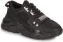 Versace Jeans Couture Lage profiel sneakers voor heren met gladde graaninzetten Black Heren - Thumbnail 3
