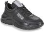 Versace Jeans Couture Zwarte leren sneakers Black Heren - Thumbnail 2