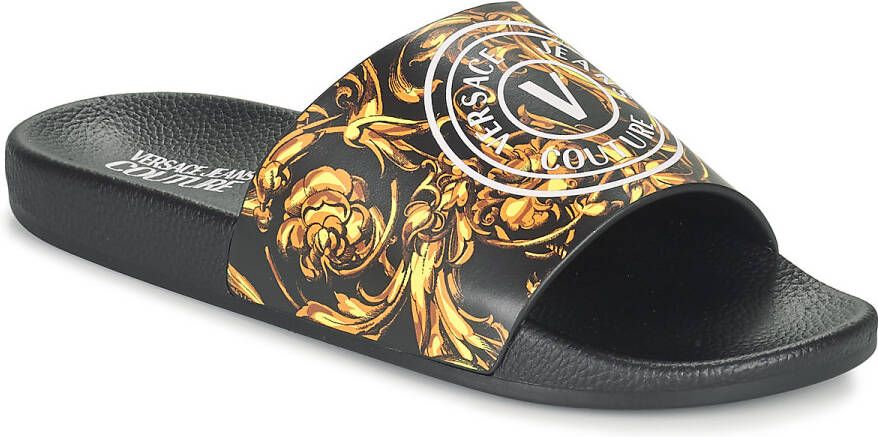 Versace Jeans Fondo Slide Dis Badslippers Slippers flip flops Heren Zwart - Foto 3