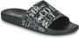 Versace Jeans Couture Zwarte rubberen sliders voor heren Black Heren - Thumbnail 3