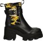 Versace Jeans Couture Zwarte Enkellaarsjes voor Vrouwen Black Dames - Thumbnail 2