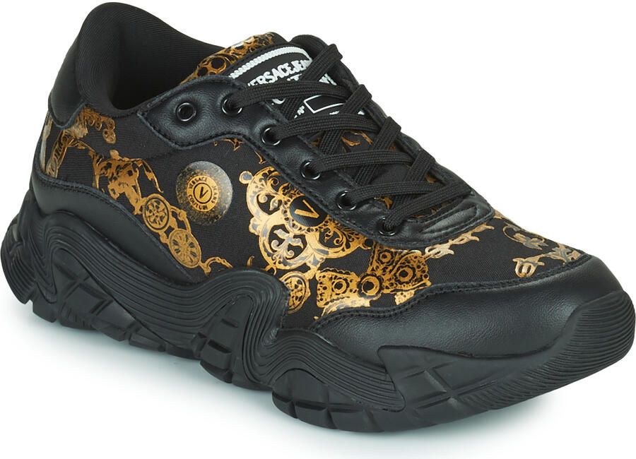 Versace Jeans Couture Baroque Print Sneakers Zwart Heren