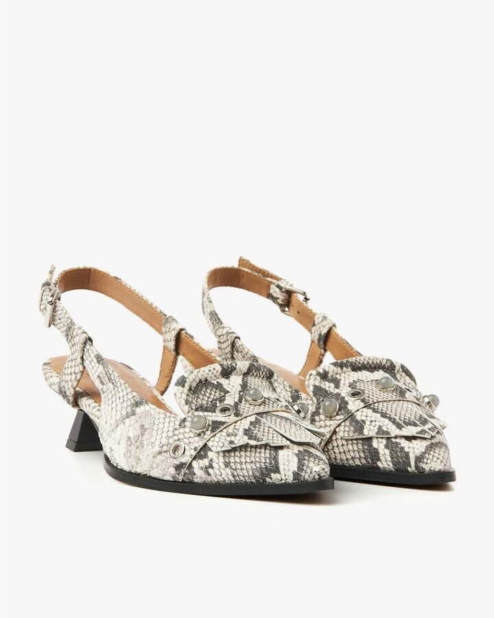 VIA VAI Lea Aileen Slingbacks Dames Leer Beige - Foto 2