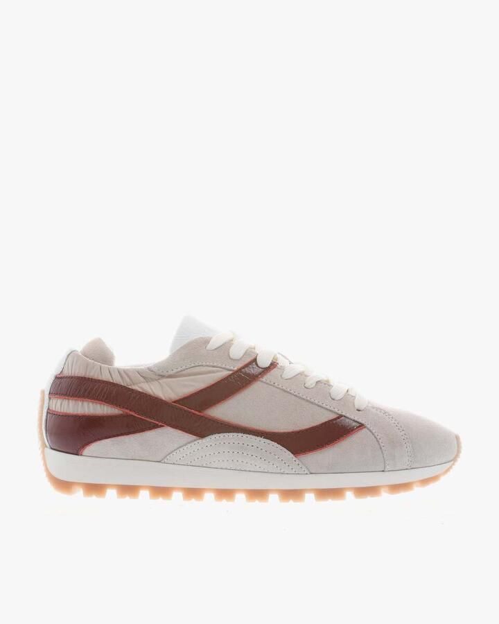 VIA VAI Scott Nala Sneakers Dames Leer Textiel Su�de Beige - Foto 2
