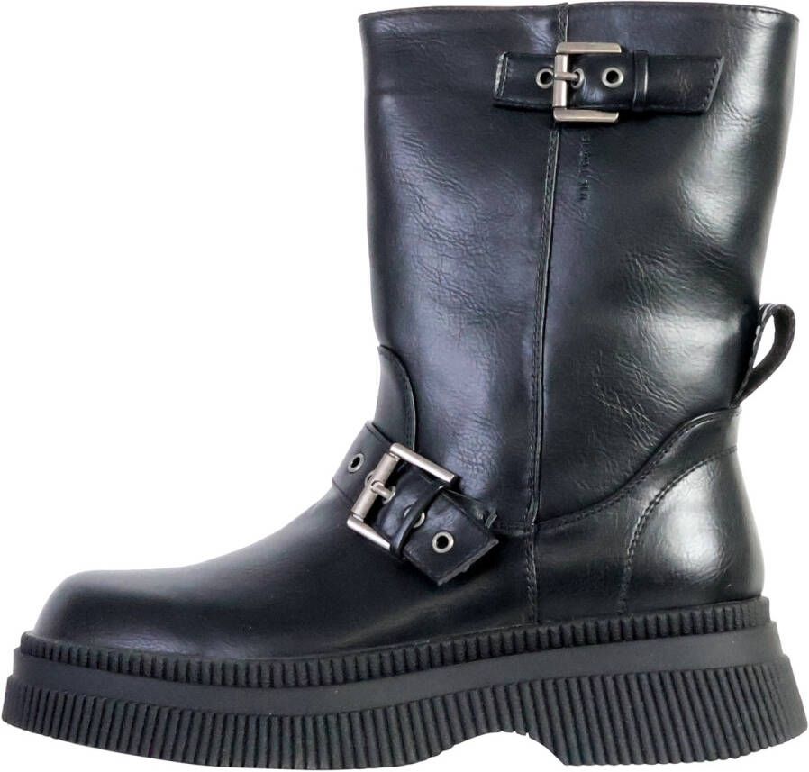 Victoria Enkellaarzen Boots 1301106 Dublin-gespen met leereffect