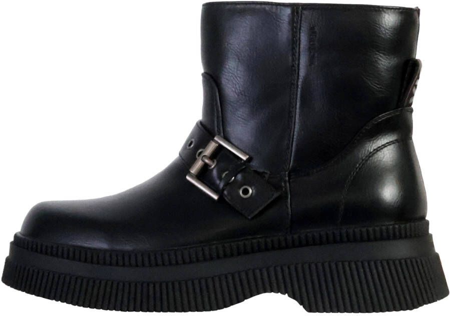 Victoria Enkellaarzen Boots 1301105 Dublin lederen effectgesp