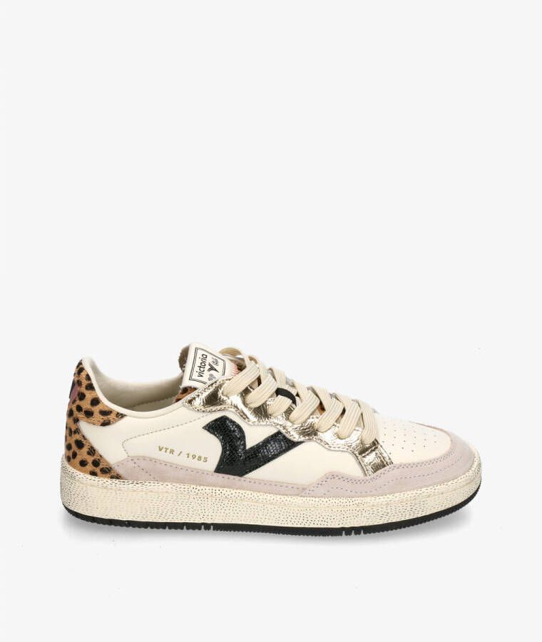 Victoria Dames Sneakers Zwart Leer Suéde Metallic - Foto 2