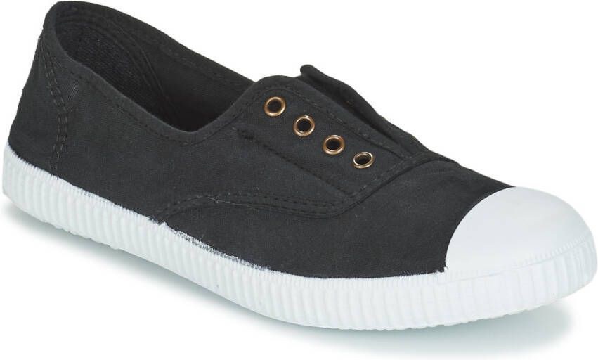 Victoria Damesschoenen met vetersluiting 1915 anglaise toile lavée Zwart Dames - Foto 3