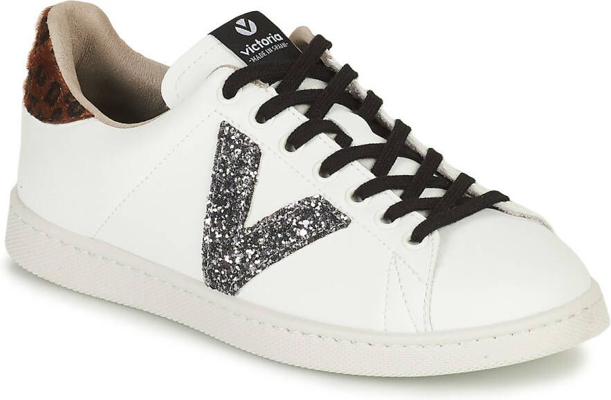 Victoria Lage Sneakers TENIS EFECTO PIEL GLITTER