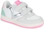Victoria Tiempo Tiras Serraje Cra leren sneakers wit roze - Thumbnail 2