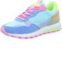 Victoria Sneakers Luna Nylon Multicolor Split Leather - Thumbnail 12