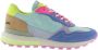 Victoria Sneakers Luna Nylon Multicolor Split Leather - Thumbnail 3