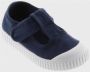 Victoria Children's scratch sandals 1915 toile teintée Blauw - Thumbnail 3