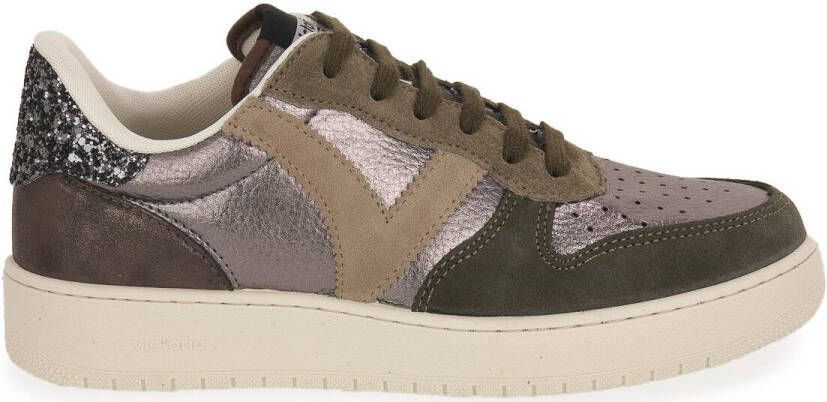 Victoria Sneakers Baskets métallisé et daim femme Madrid - Foto 2