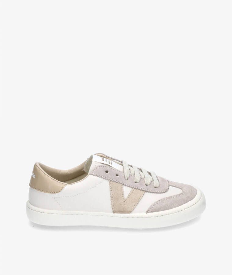 Victoria Sneaker Barefoot Olmo: Scarpe In Effetto Pelle Bianco Monocromo (Modello 1186102) - Flessibili E Made In Spain