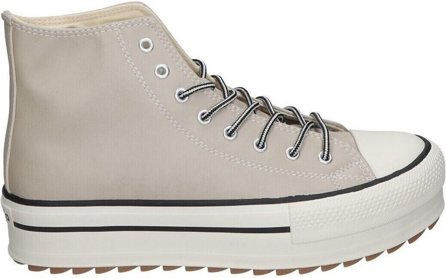 Victoria Dubbele sportschoenen van imitatieleer voor dames Tribu Sierra Beige Dames - Foto 3