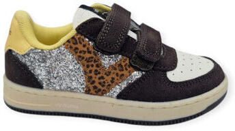 Victoria leren sneakers zwart zilver panter - Foto 4