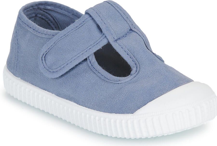 Victoria Children's scratch sandals 1915 toile teintée Blauw - Foto 3