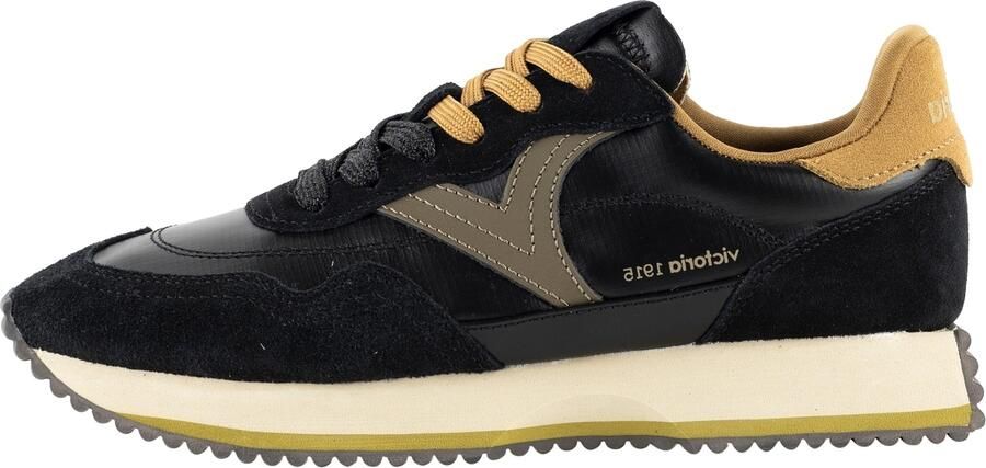 Victoria Nylon metaal en nubucklederen sneakers Cosmos - Foto 2