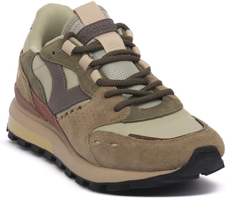 Victoria Dames Sneakers Groen Leer Suéde Colored - Foto 2