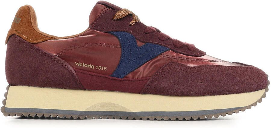 Victoria Nylon metaal en nubucklederen sneakers Cosmos - Foto 2