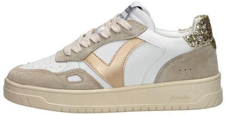 Victoria Sneakers Seul Serraje & Glitter Dames Sneakers Wit-goud - Foto 6