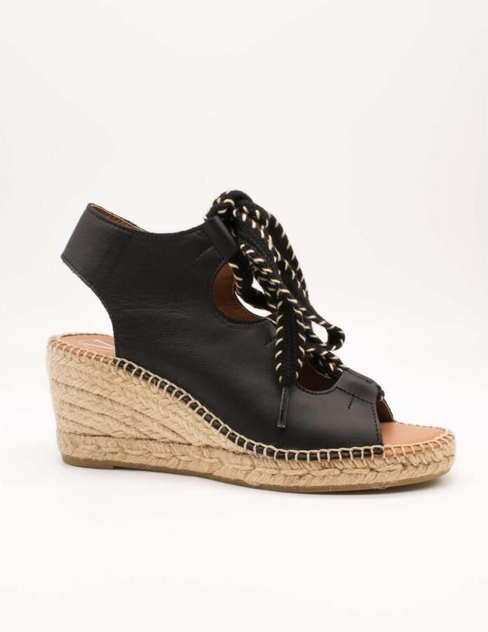Viguera Sandalen met sleehak 2356 Seda Negro
