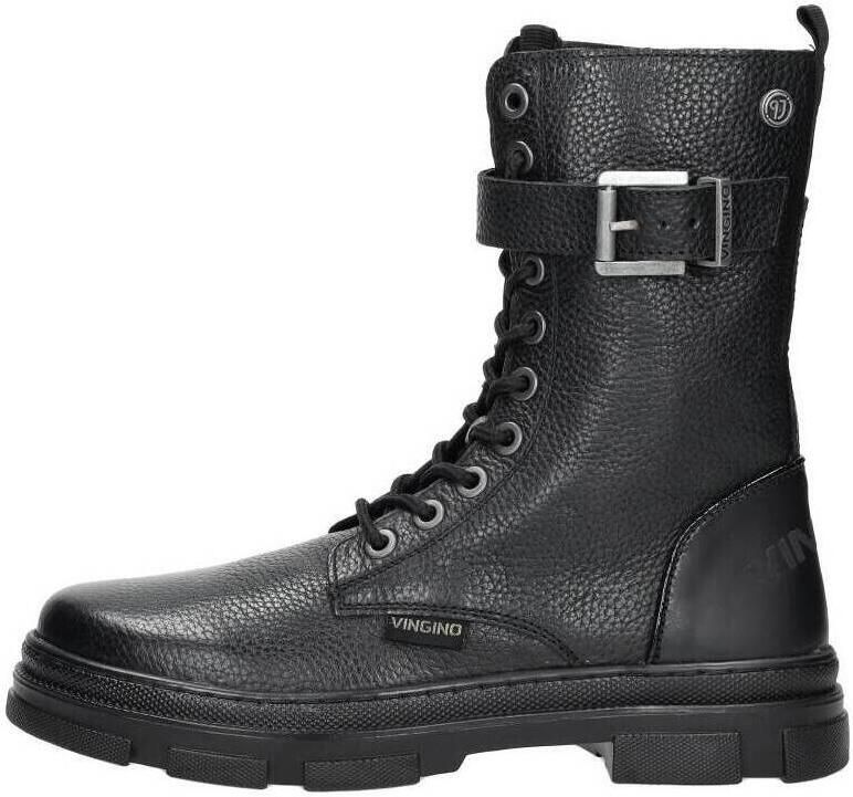 Vingino Jennifer Hi Veterboots Laarzen Met Veters Meisjes Kids Zwart - Foto 5