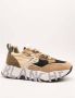 Voile blanche Suede and fabric sneakers Club105. Brown Dames - Thumbnail 2