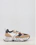 Voile blanche Bruine Sneakers met Leren en Stoffen Voering Bruin Dames - Thumbnail 2