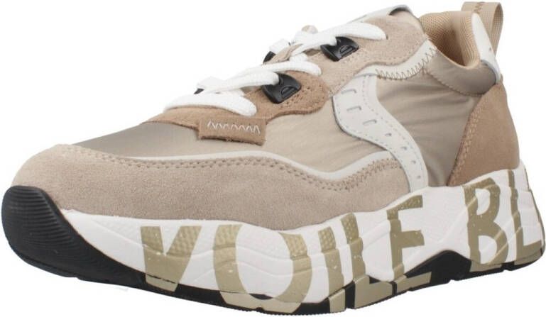 Voile Blanche Beige Suede Nylon Sneaker Club Sneakers - Foto 5