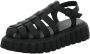 Voile blanche Leather sandals Grenelle Spider Black Dames - Thumbnail 2