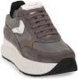 Voile blanche Suede and technical fabric sneakers Lana Fresh Gray Dames - Thumbnail 2