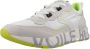 Voile Blanche Leren en Nylon Sneakers - Thumbnail 2