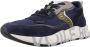 Voile blanche Suède Sneakers met Lichtgewicht Rubberen Zool Blue Heren - Thumbnail 3