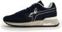 W6Yz Technical fabric and suede sneakers Yak-M. Blue Heren - Thumbnail 2