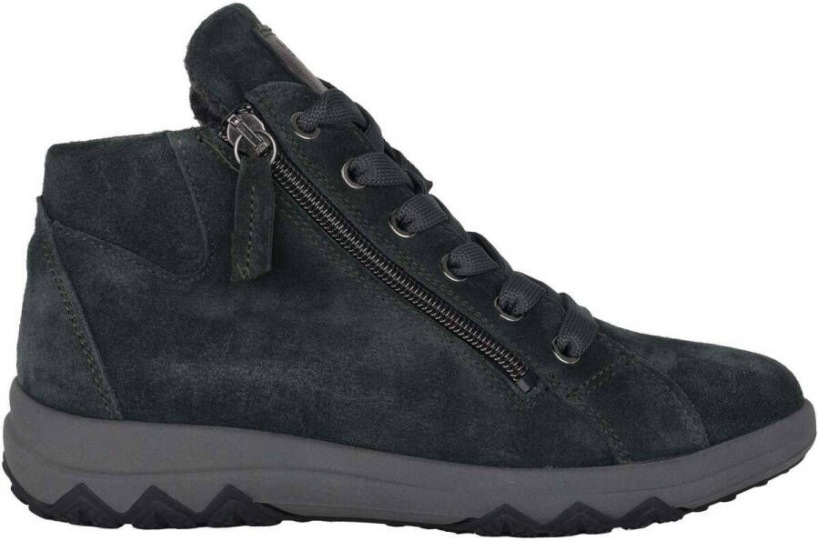 Waldläufer Wijde pasvorm enkellaars sneakers groen